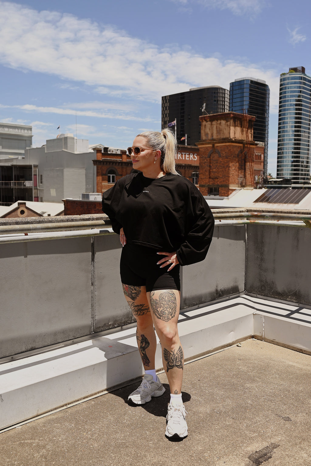 Cropped Oversized Long Sleeve