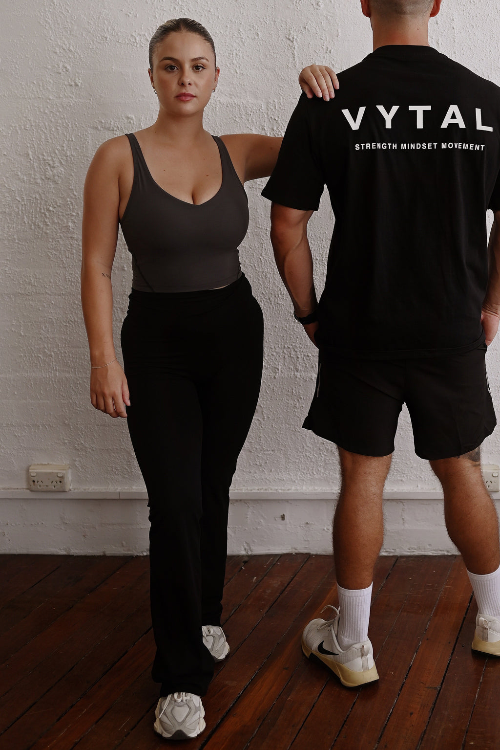 High Waisted Flared Leggings