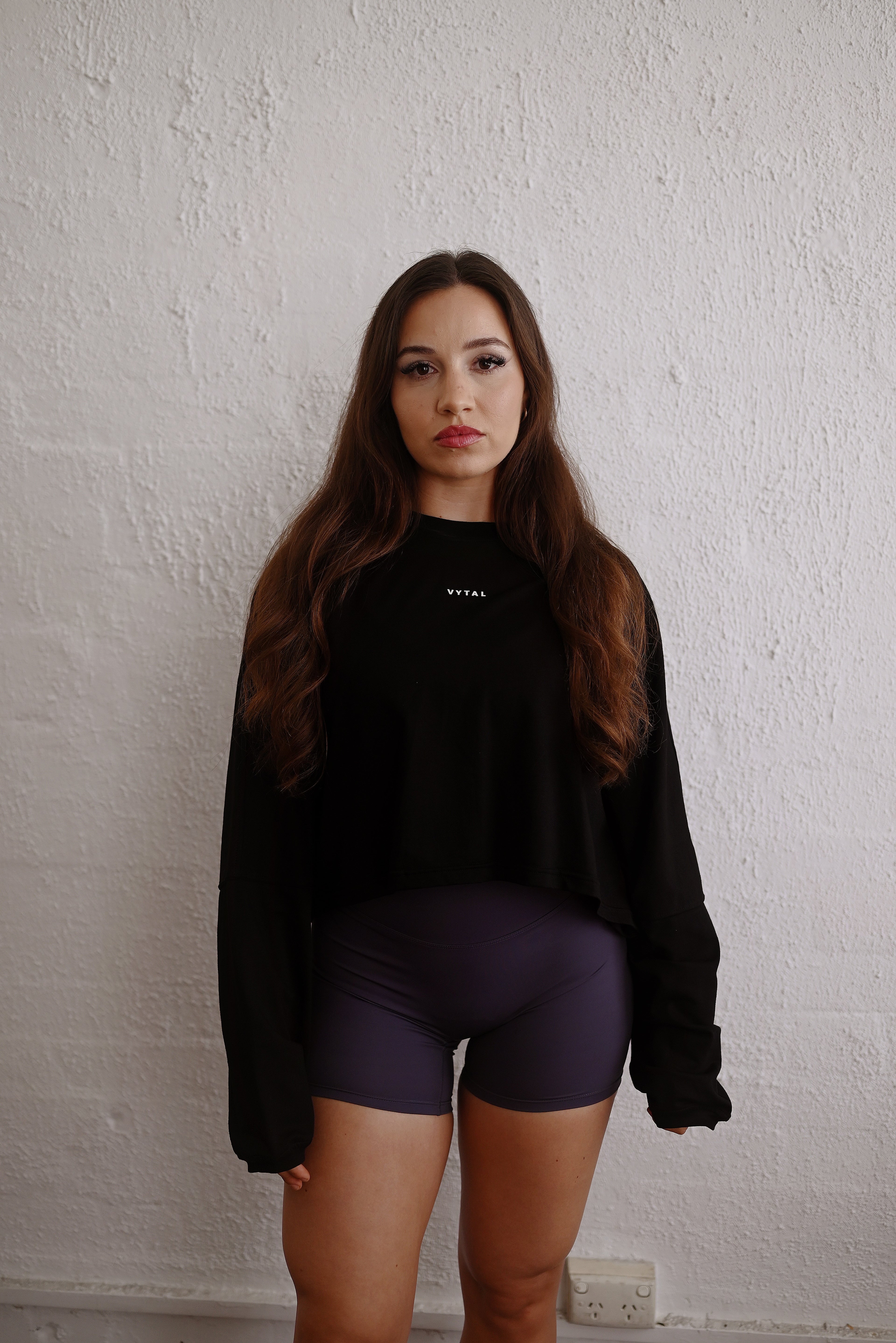 Cropped Oversized Long Sleeve